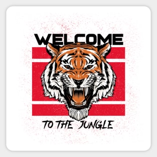 Welcome To The Jungle - Tiger Head Sticker